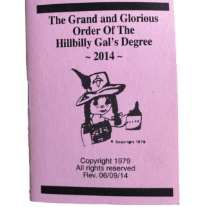 Hillbilly Degree Book (Gals)